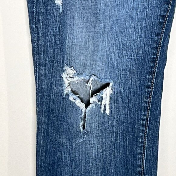 Big Star Kate Relaxed Straight Distressed Jeans 28R Medium Wash Denim - Picture 5 of 12